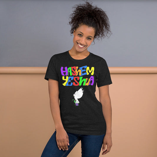 Hashem Yeshua and Dove Unisex Premium t-Shirt Jesus t-shirt Christ t-shirt
