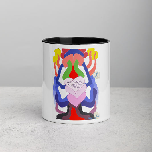 Mug with Color Inside Have Faith